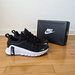 Nike Free Metcon 6 Black White Training Shoes Women's Size 8 New
